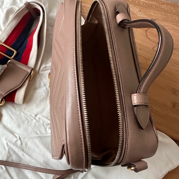 Gucci Marmont  Zip Around Top Handle Lady Web strap - Picture 14 of 16